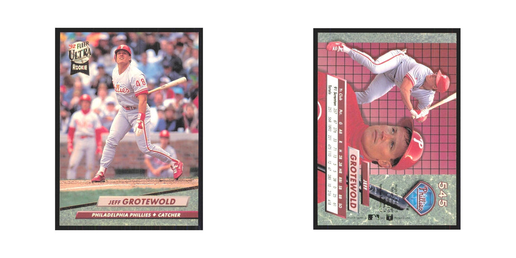 1992 Fleer Ultra Jeff Grotewold RC Phillies #545