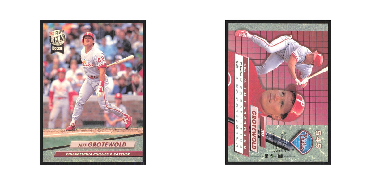 1992 Fleer Ultra Jeff Grotewold RC Phillies #545