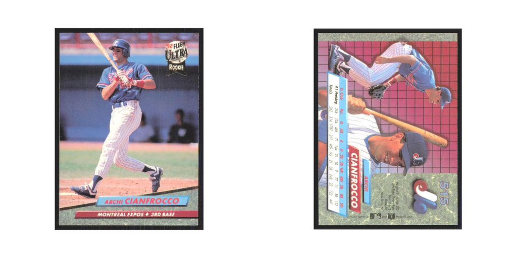 1992 Fleer Ultra Archi Cianfrocco RC Montreal Expos #515