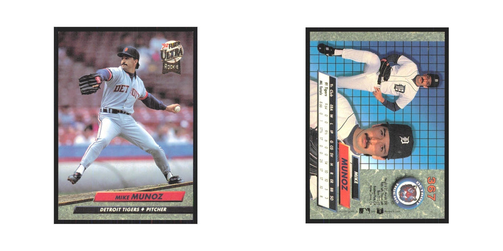 1992 Fleer Ultra Mike Munoz RC Tigers #367