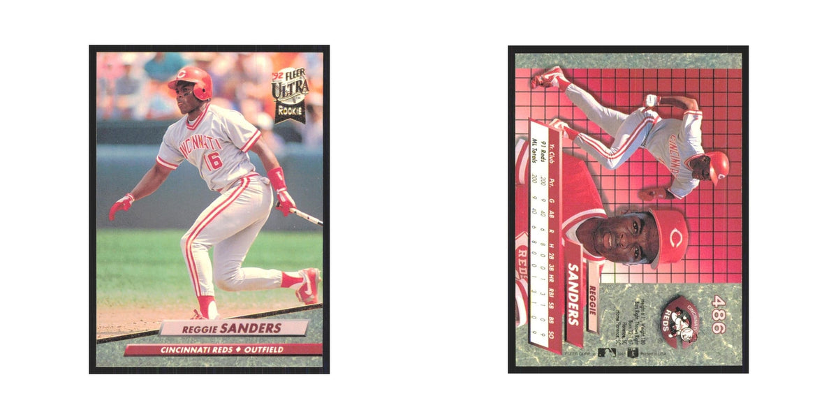 1992 Fleer Ultra Reggie Sanders RC Reds #486