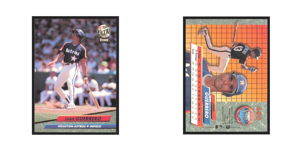 1992 Fleer Ultra Juan Guerrero RC Astros #490