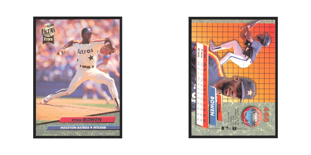 1992 Fleer Ultra Ryan Bowen RC Astros #488