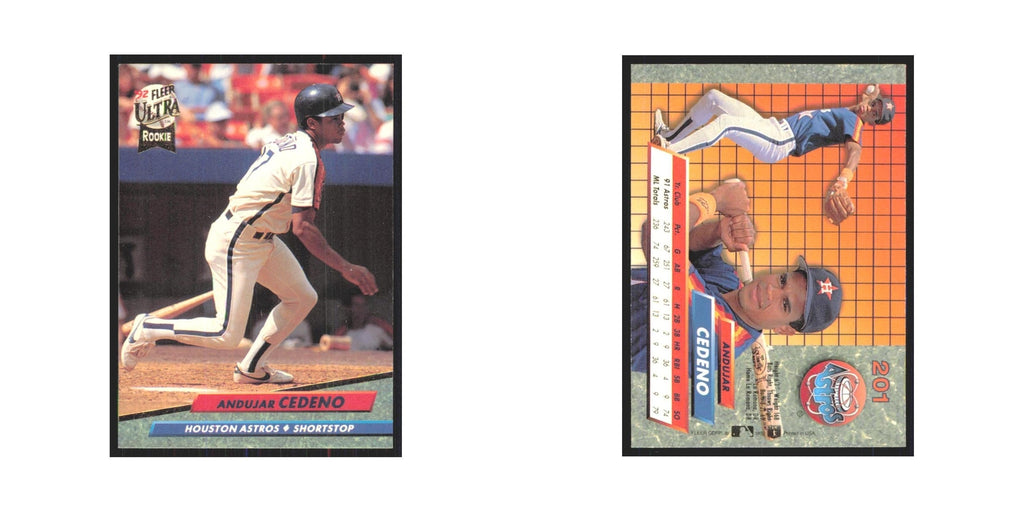 1992 Fleer Ultra Andujar Cedeno RC Astros #201