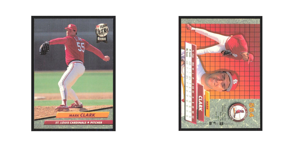 1992 Fleer Ultra Mark Clark RC Cardinals #564