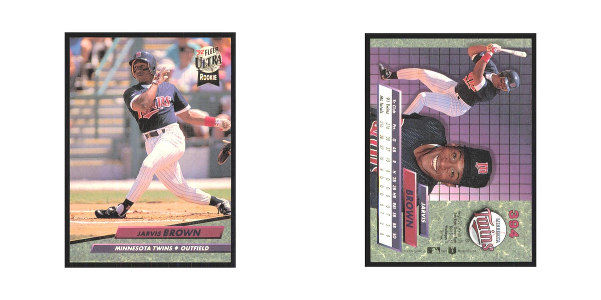1992 Fleer Ultra Jarvis Brown RC Twins #394