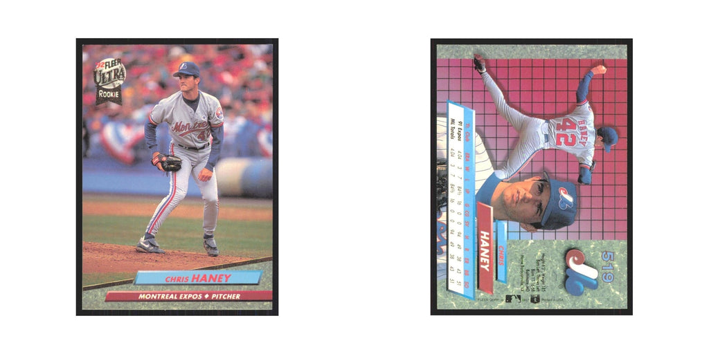1992 Fleer Ultra Chris Haney RC Montreal Expos #519