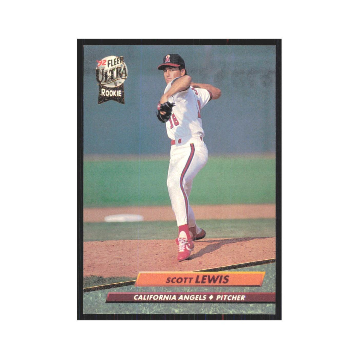 1992 Fleer Ultra Scott Lewis RC Angels #328