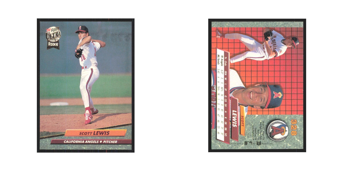 1992 Fleer Ultra Scott Lewis RC Angels #328
