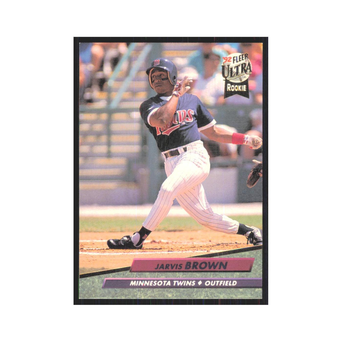 1992 Fleer Ultra Jarvis Brown RC Twins #394
