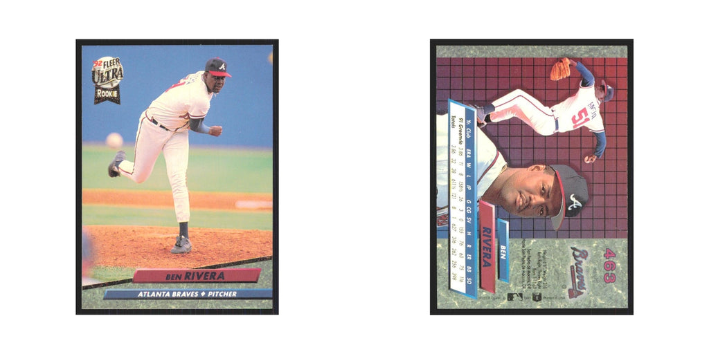 1992 Fleer Ultra Ben Rivera RC Braves #463