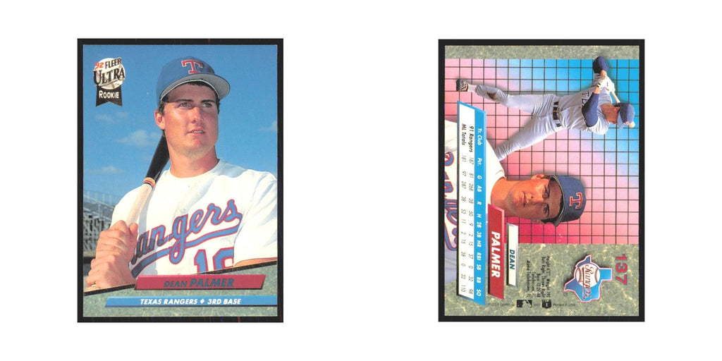 1992 Fleer Ultra Dean Palmer RC Rangers #137