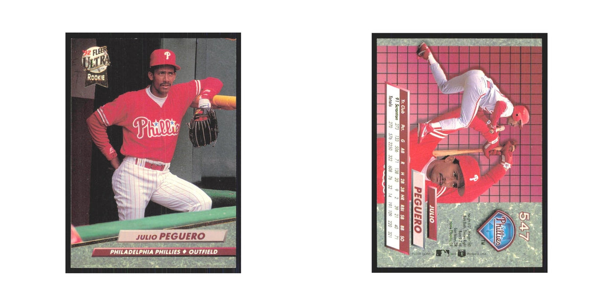 1992 Fleer Ultra Julio Peguero RC Phillies #547