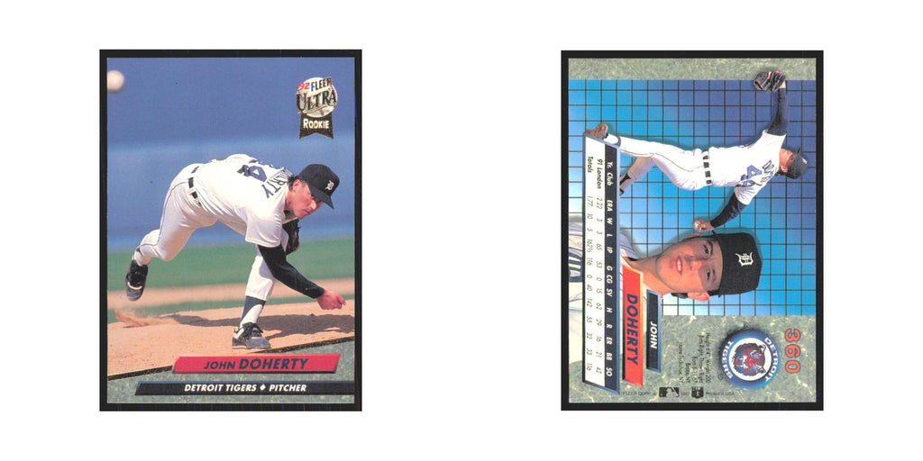 1992 Fleer Ultra John Doherty RC Tigers #360