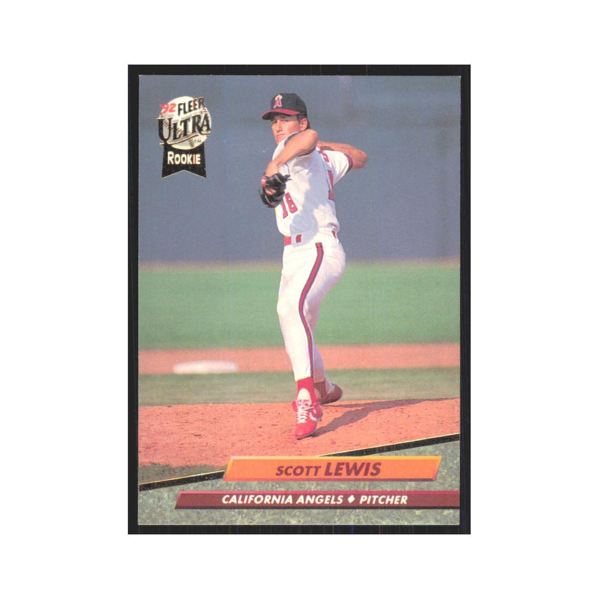 1992 Fleer Ultra Scott Lewis RC Angels #328
