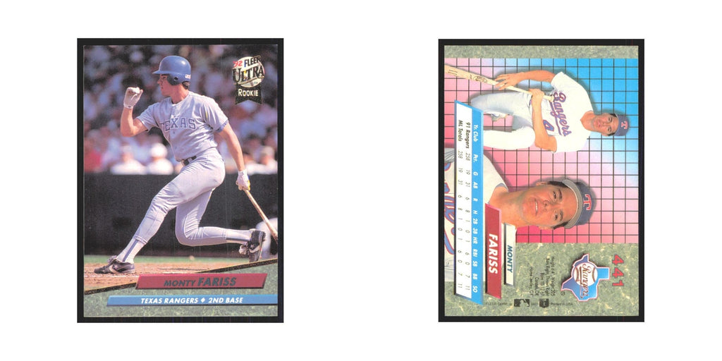 1992 Fleer Ultra Monty Fariss RC Rangers #441