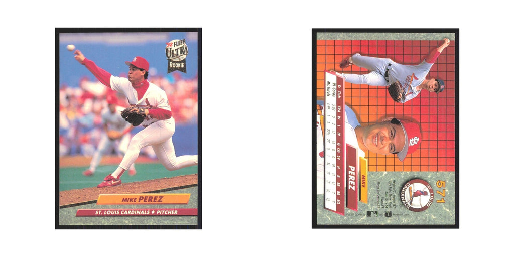 1992 Fleer Ultra Mike Perez RC Cardinals #571