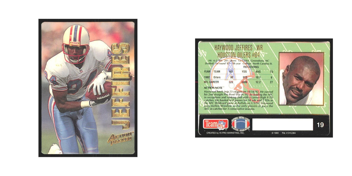1993 Action Packed Haywood Jeffires Houston Oilers #19