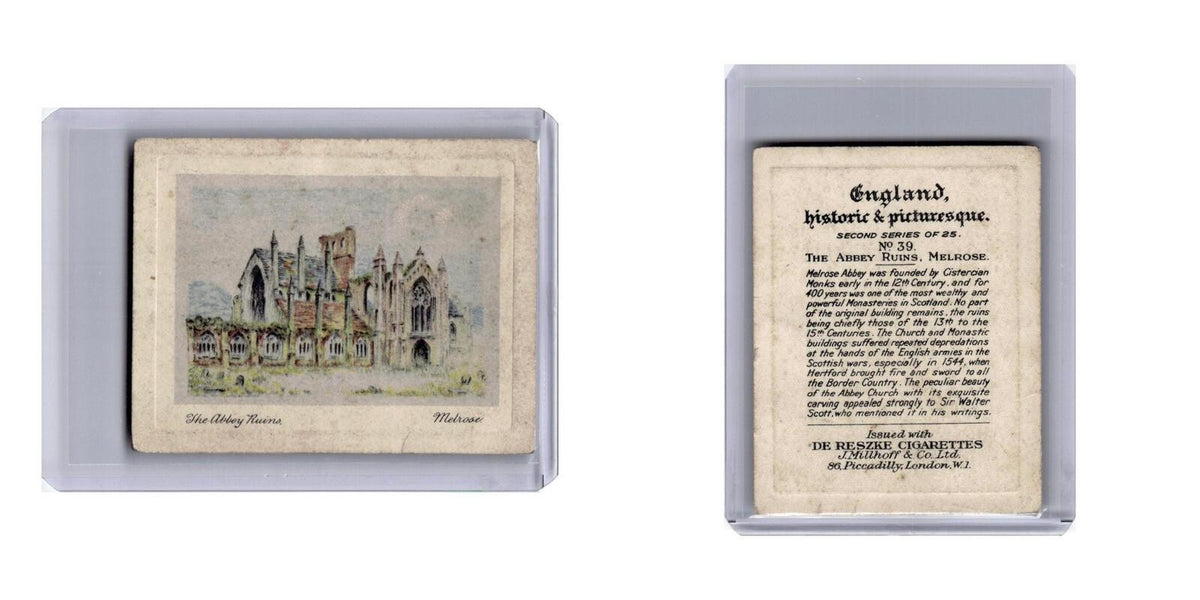 Abbey Ruins 1928 De Reszke England Historic & Picturesque #39.0 VG