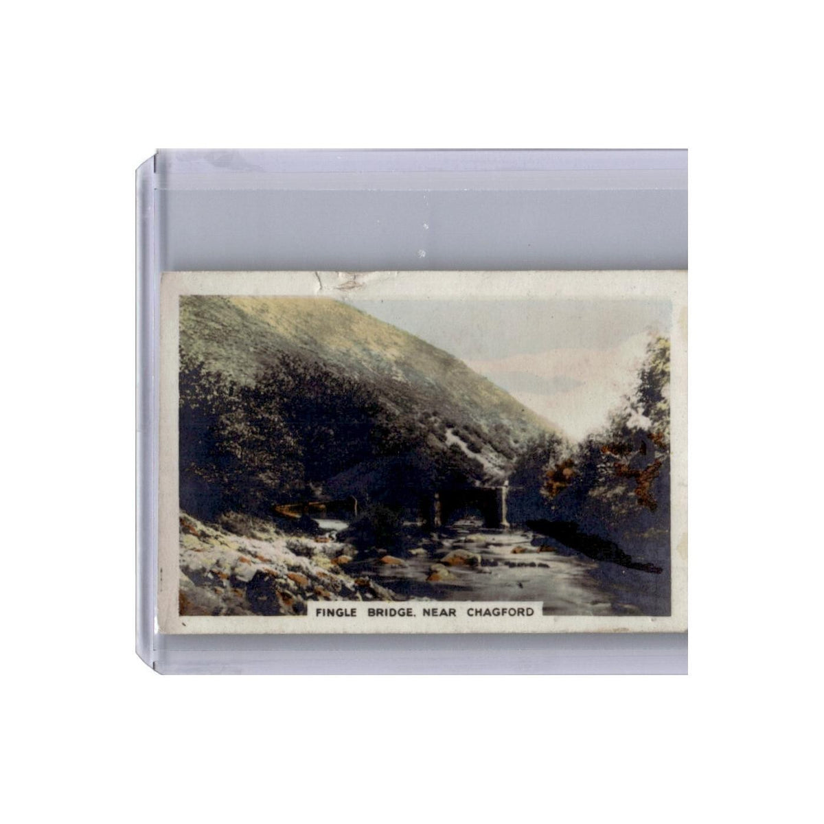 Fingle Bridge 1927 Cavanders Beauty Spots of Great Britain #24.0 VG