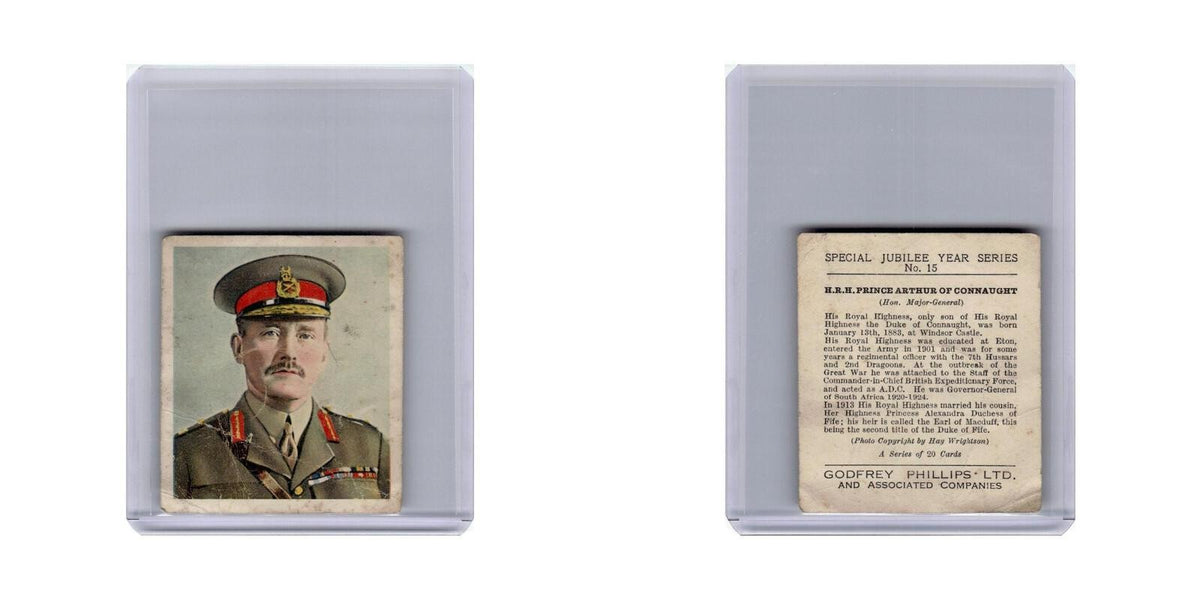 H.R.H. Prince Arthur 1935 Godfrey Phillips Special Jubilee #15.0 Poor