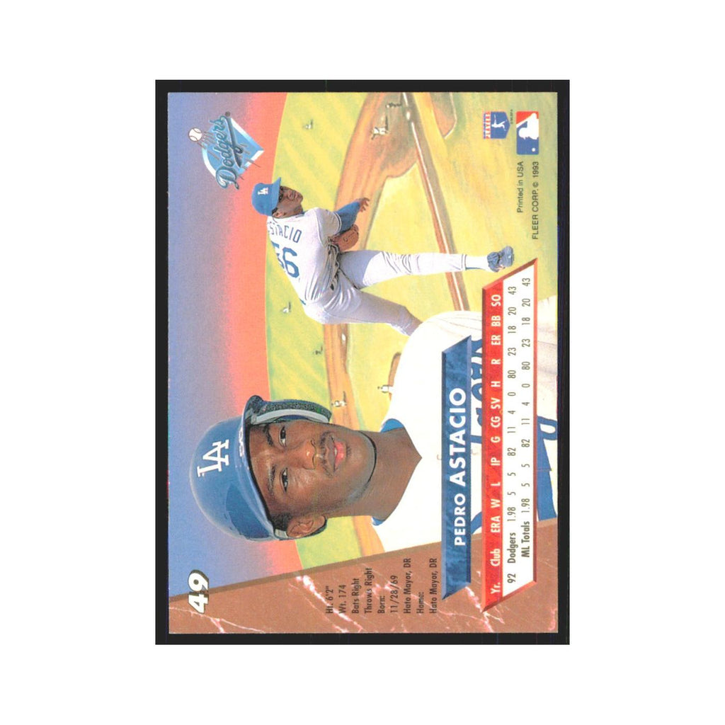 1993 Fleer Ultra Pedro Astacio RC Dodgers #49