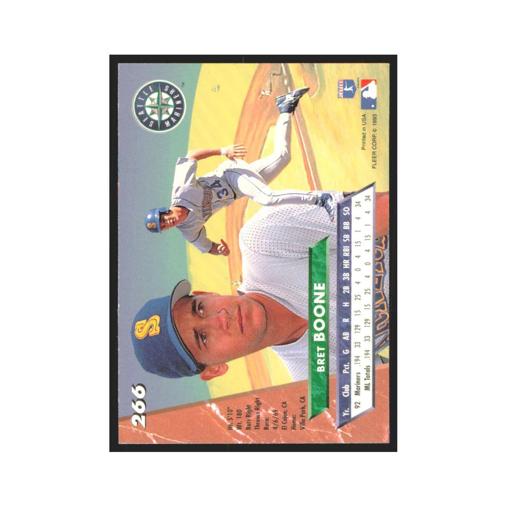 1993 Fleer Ultra Bret Boone RC Mariners #266