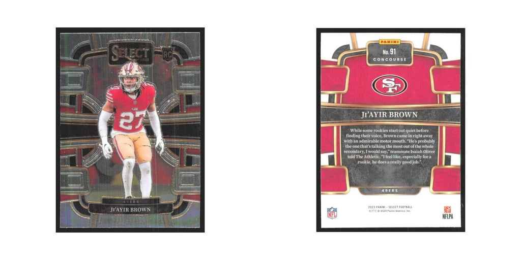 2023 Panini Select Ji'Ayir Brown RC 49ers #91