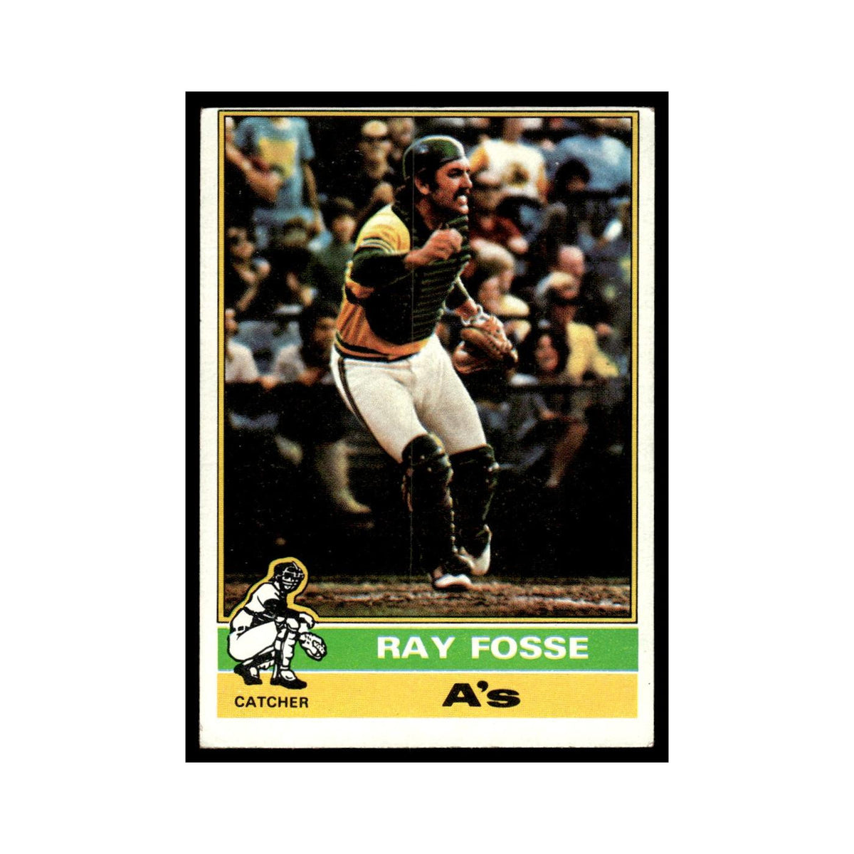 Ray Fosse 1976 Topps #554 Oakland Athletics Baseball Card EX