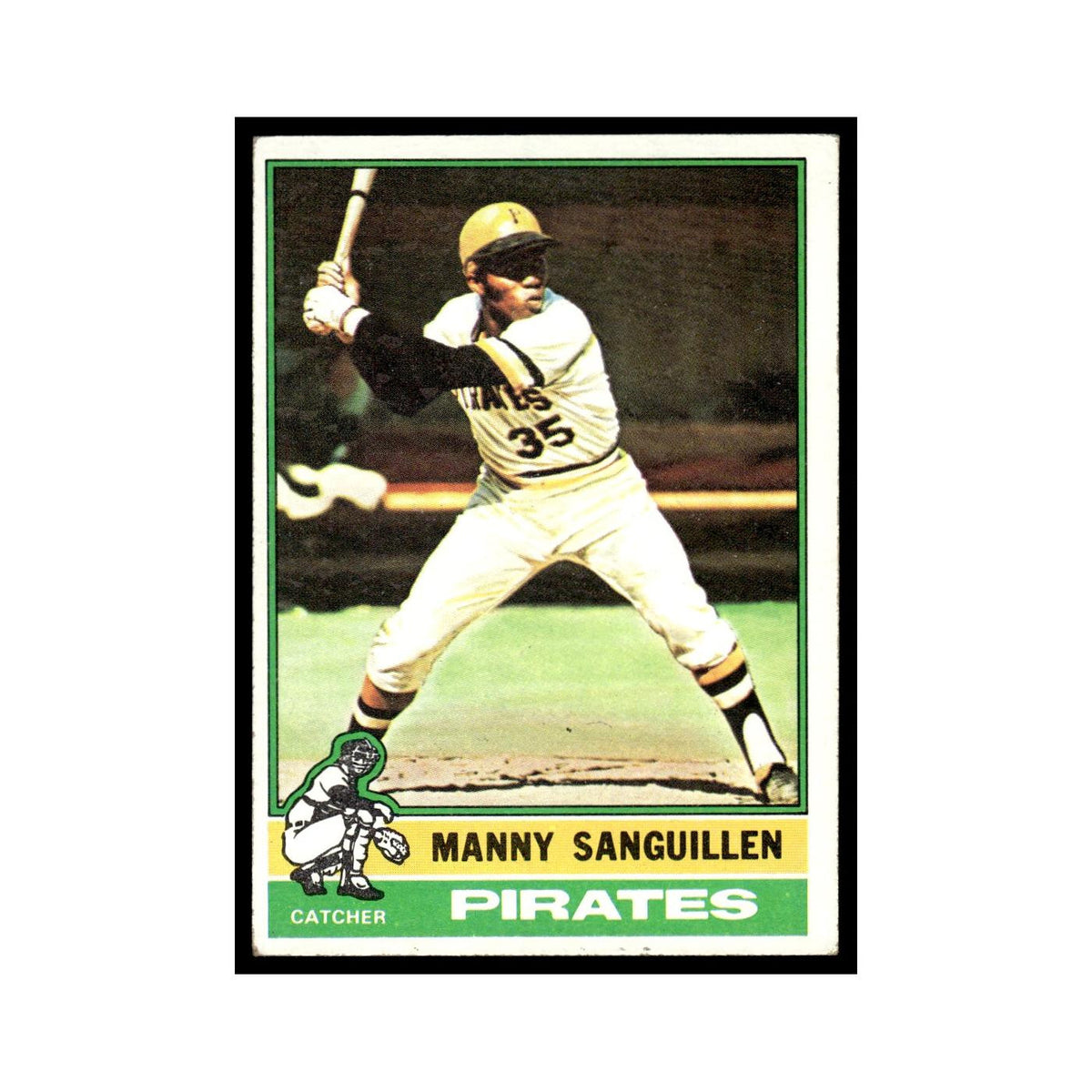 Manny Sanguillen 1976 Topps #220 Pittsburgh Pirates Baseball Card EX