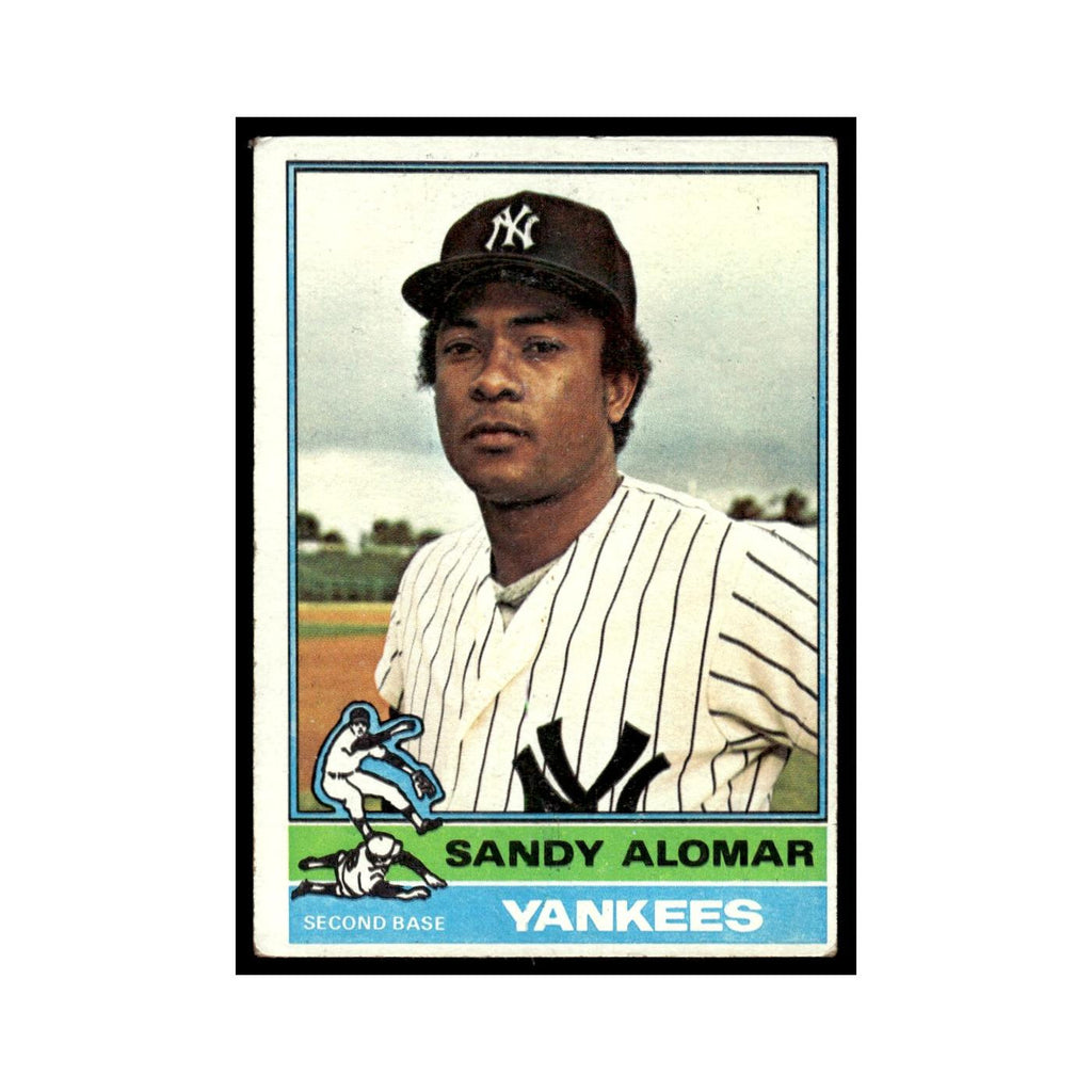 Sandy Alomar 1976 Topps #629 New York Yankees Baseball Card EX