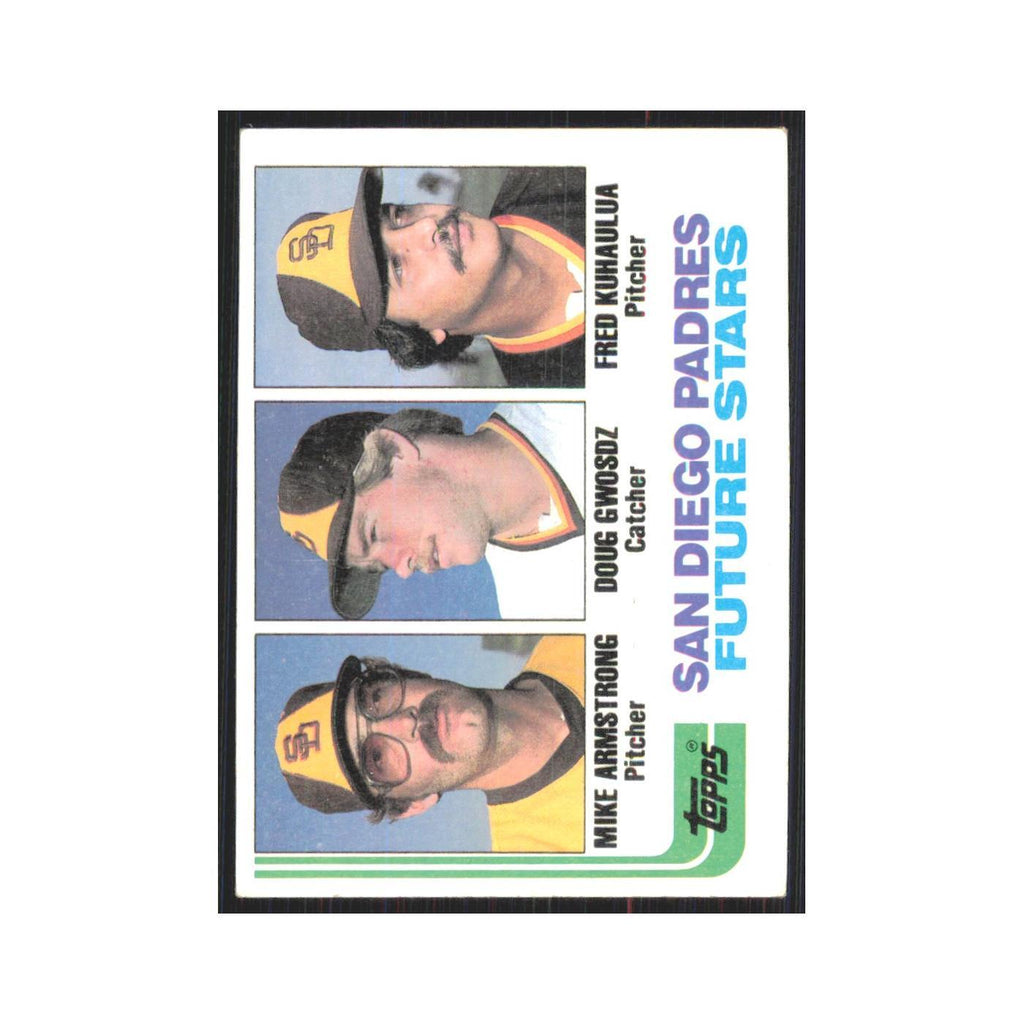 1982 Topps Mike Armstrong/Doug Gwosdz/Fred Kuhaulua Padres #731