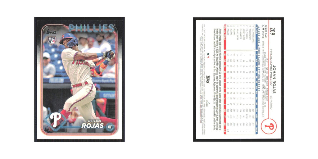 2024 Topps Johan Rojas RC Phillies #209