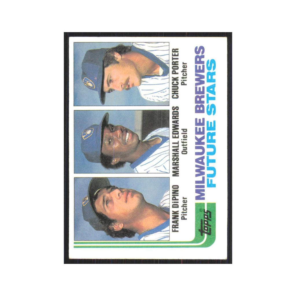 1982 Topps Frank DiPino/Marshall Edwards/Chuck Porter Brewers #333