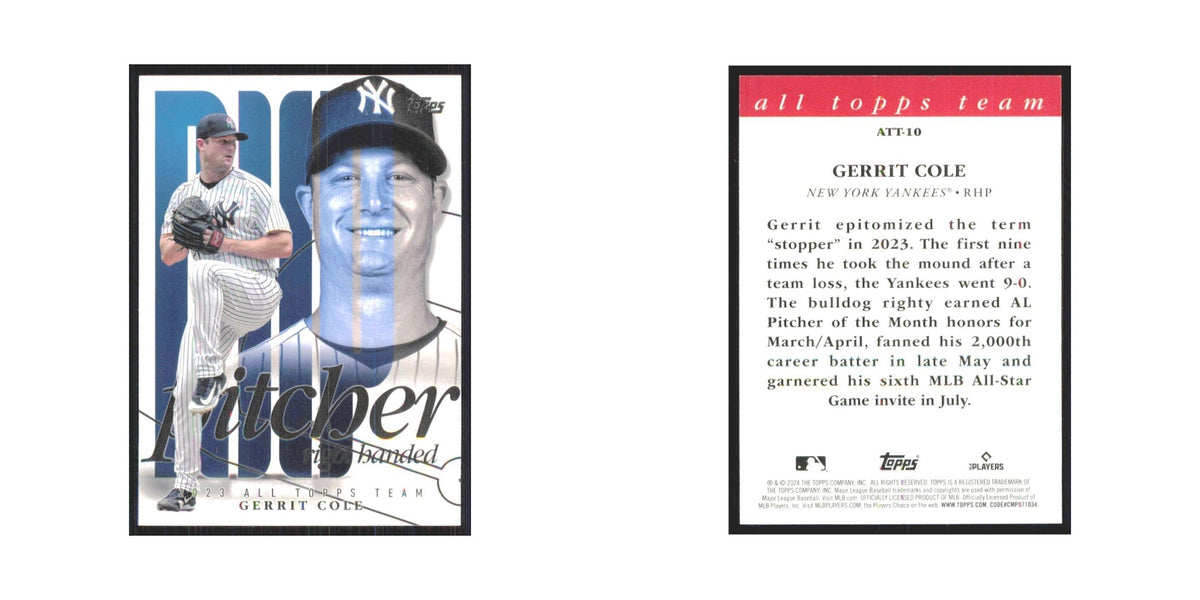 2024 Topps Gerrit Cole Yankees #ATT-10
