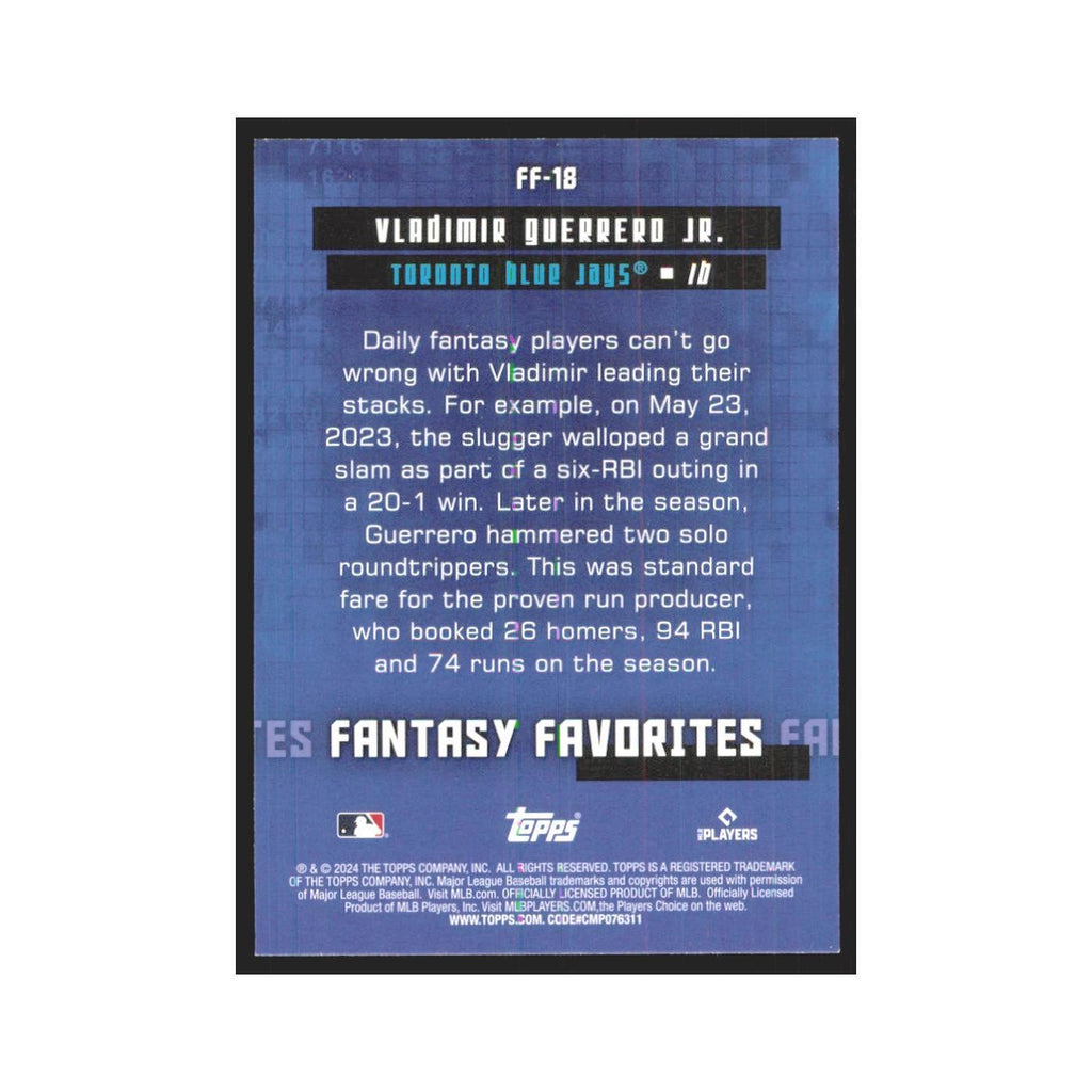 2024 Topps Vladimir Guerrero Jr. Blue Jays #FF-18