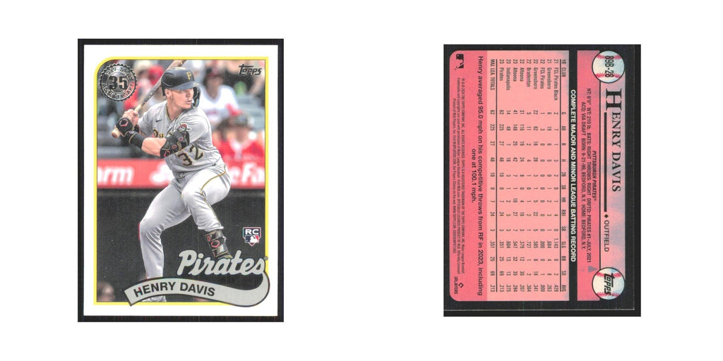 2024 Topps Henry Davis Pirates #89B-28
