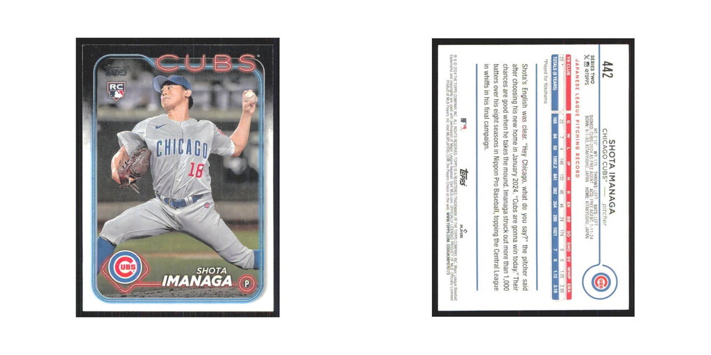 2024 Topps Shota Imanaga RC Cubs #442