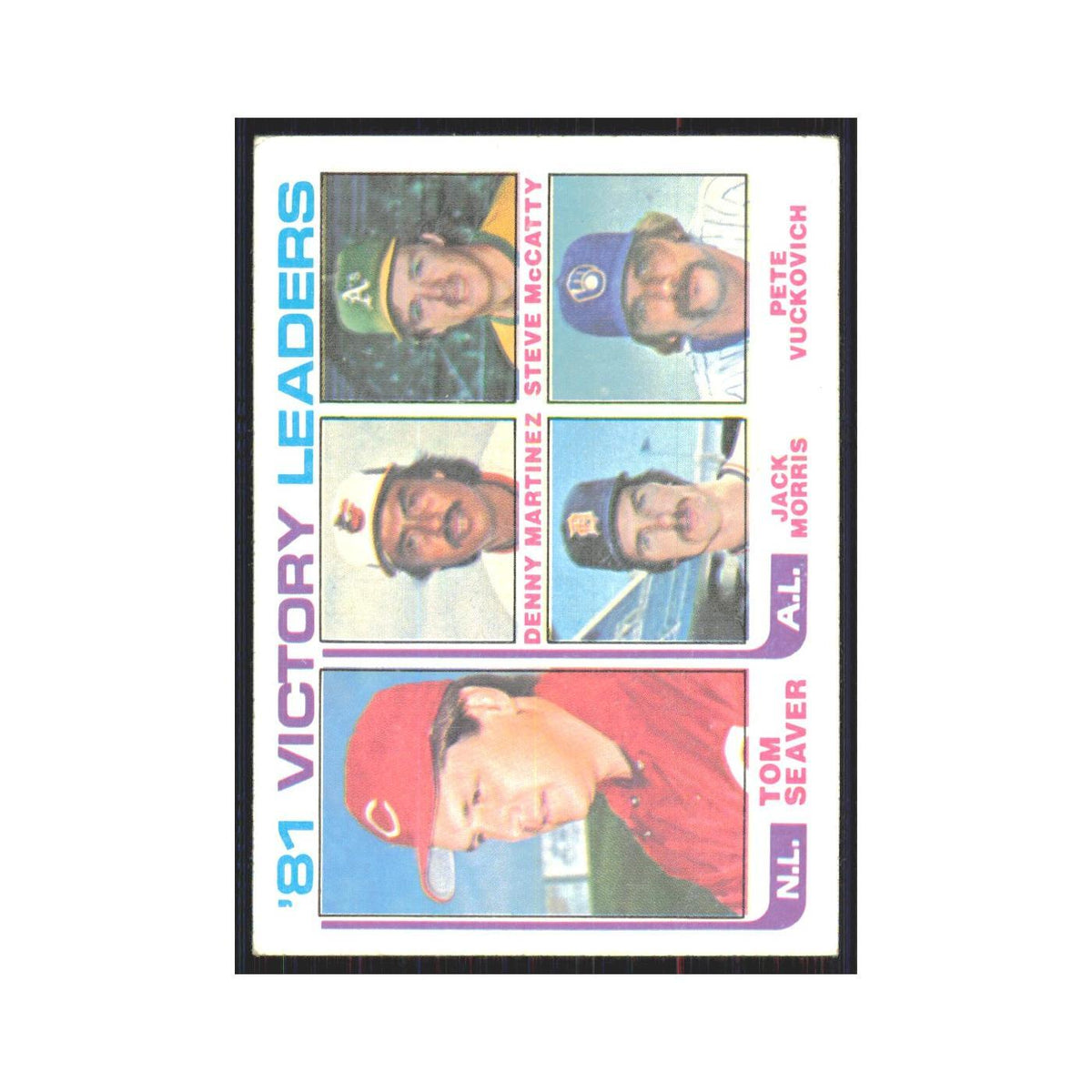 1982 81 Victory Leaders Cincinnati Reds/Baltimore Orioles/Oakland Athletics/Detr