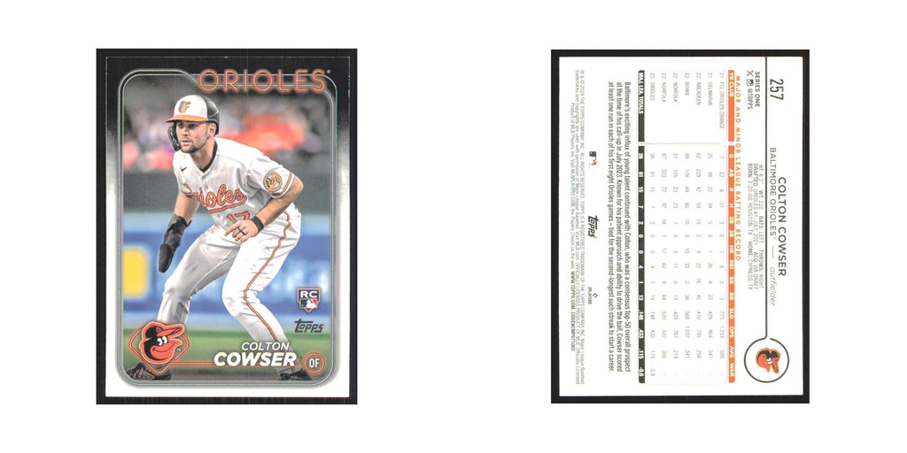2024 Topps Colton Cowser RC Orioles #257