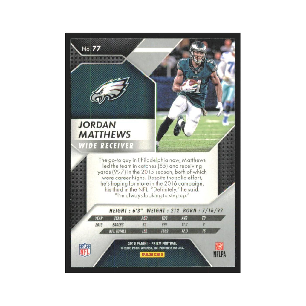 2016 Panini Prizm Jordan Matthews Eagles #77