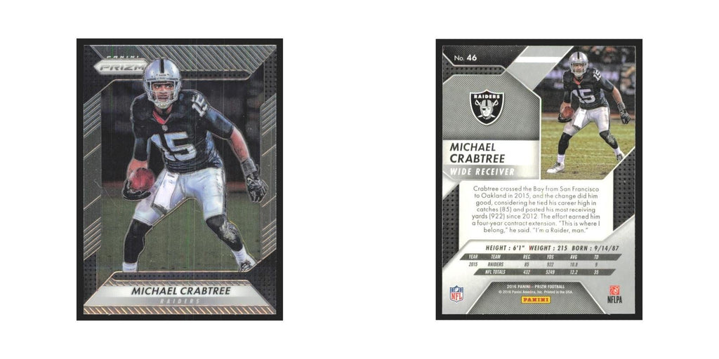 2016 Panini Prizm Michael Crabtree Raiders #46