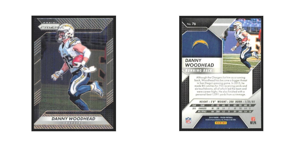 2016 Panini Prizm Danny Woodhead San Diego Chargers #76