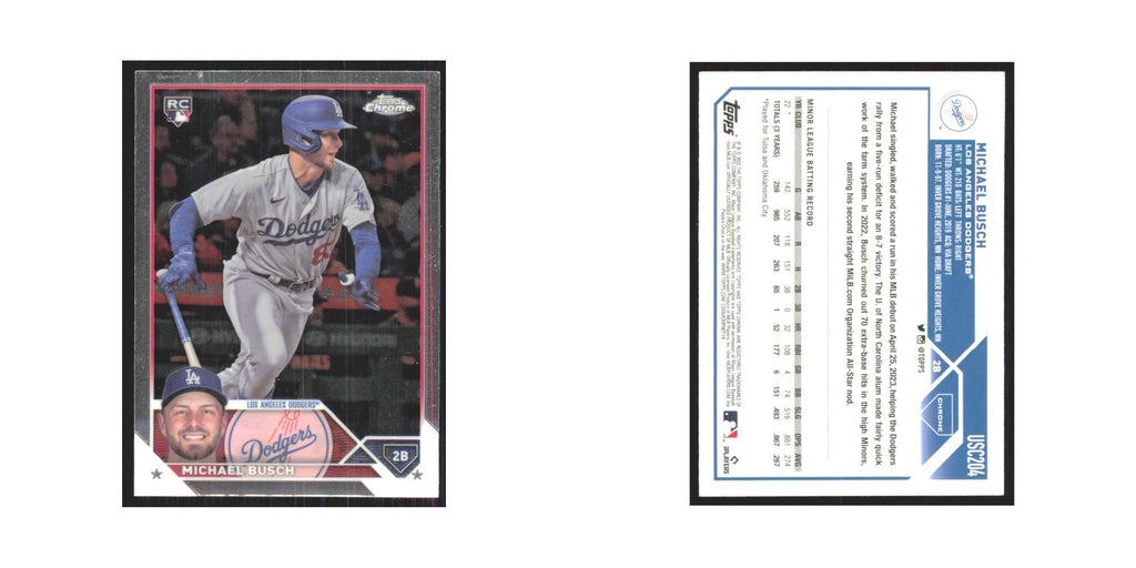 2023 Topps Chrome Michael Busch RC Dodgers #USC204