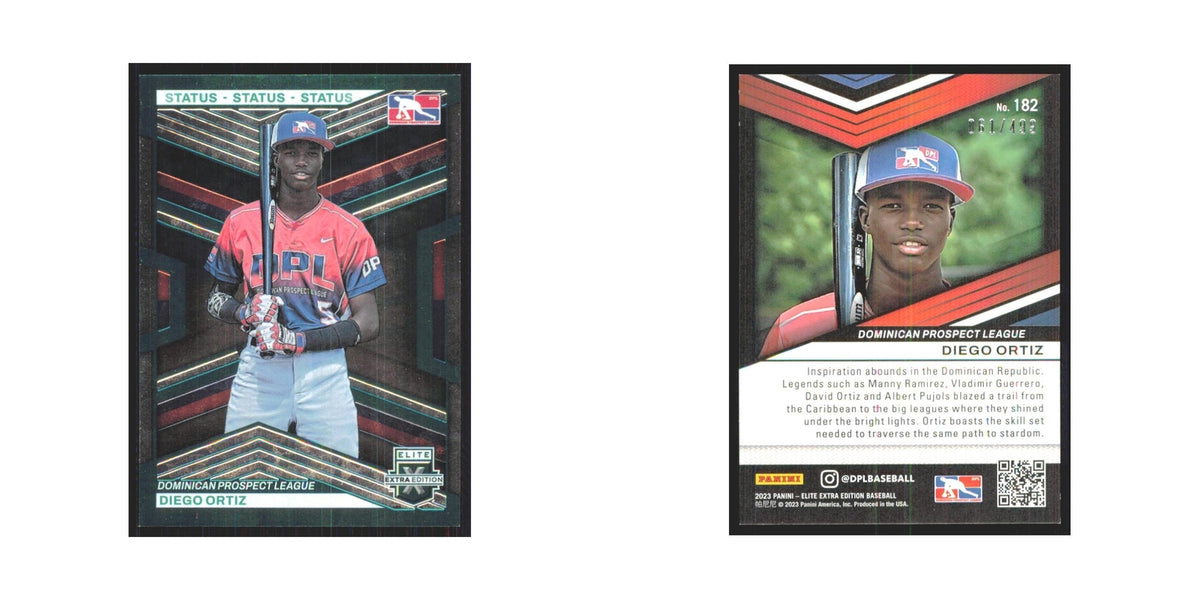 2023 Panini Elite Extra Diego Ortiz Dominican #182