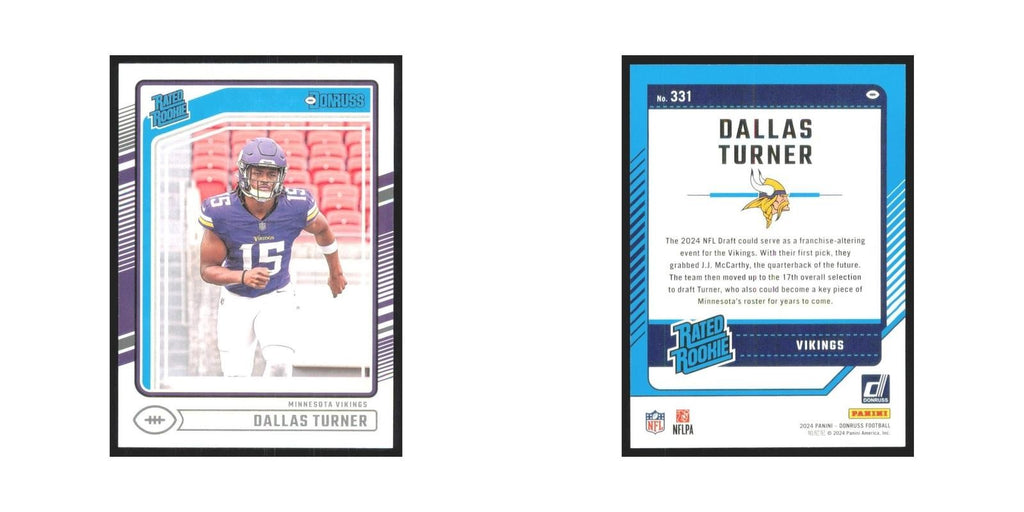 2024 Donruss Dallas Turner RC Vikings #331