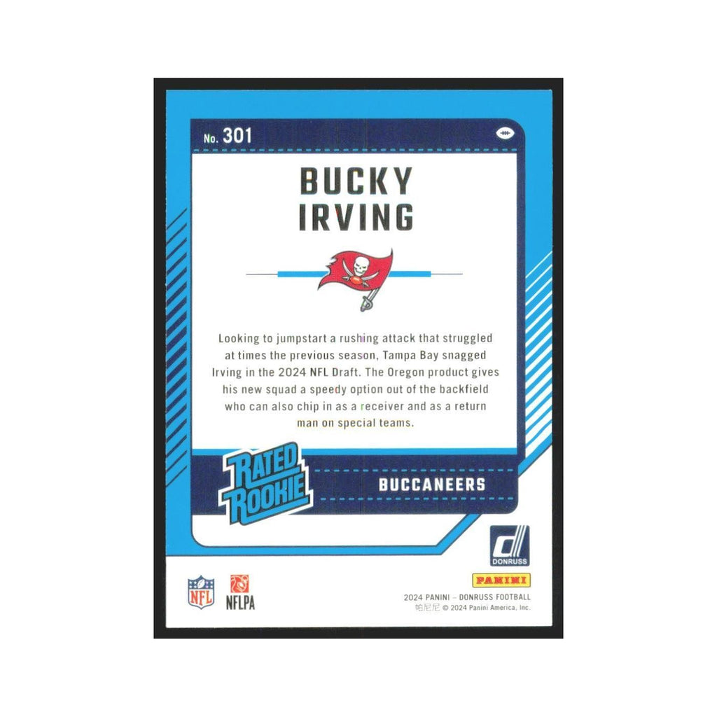2024 Donruss Bucky Irving RC Buccaneers #301