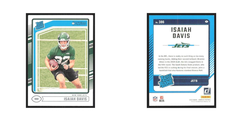 2024 Donruss Isaiah Davis RC Jets #386