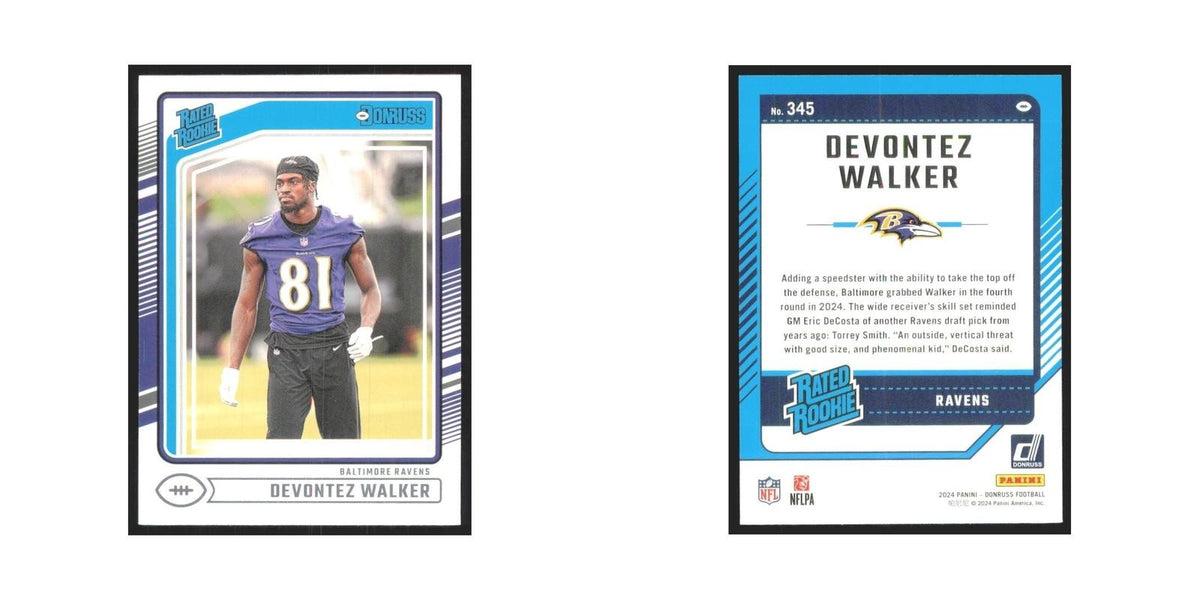 2024 Donruss Devontez Walker RC Ravens #345