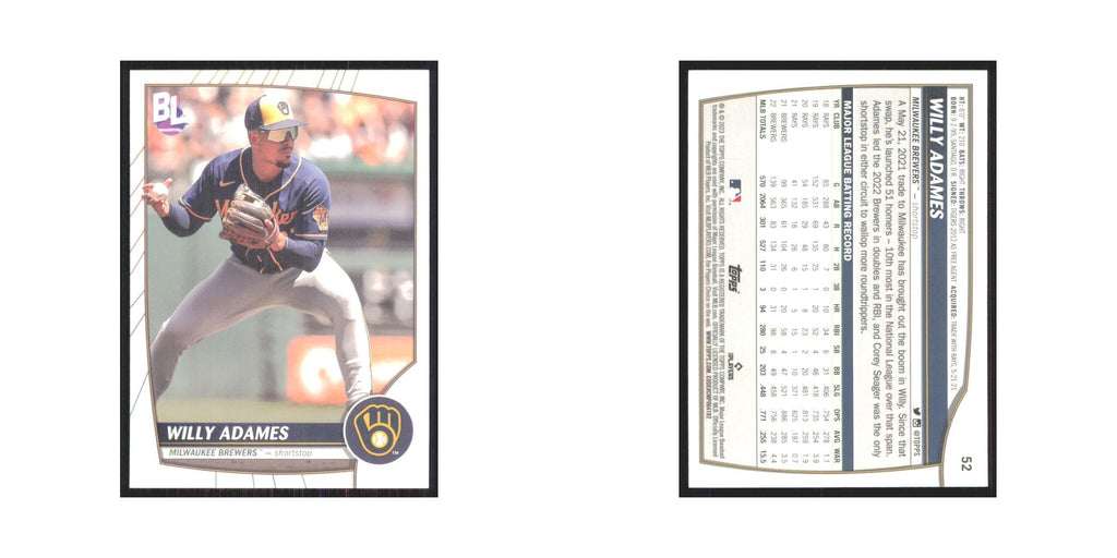 2023 Topps Big League Willy Adames Brewers #52